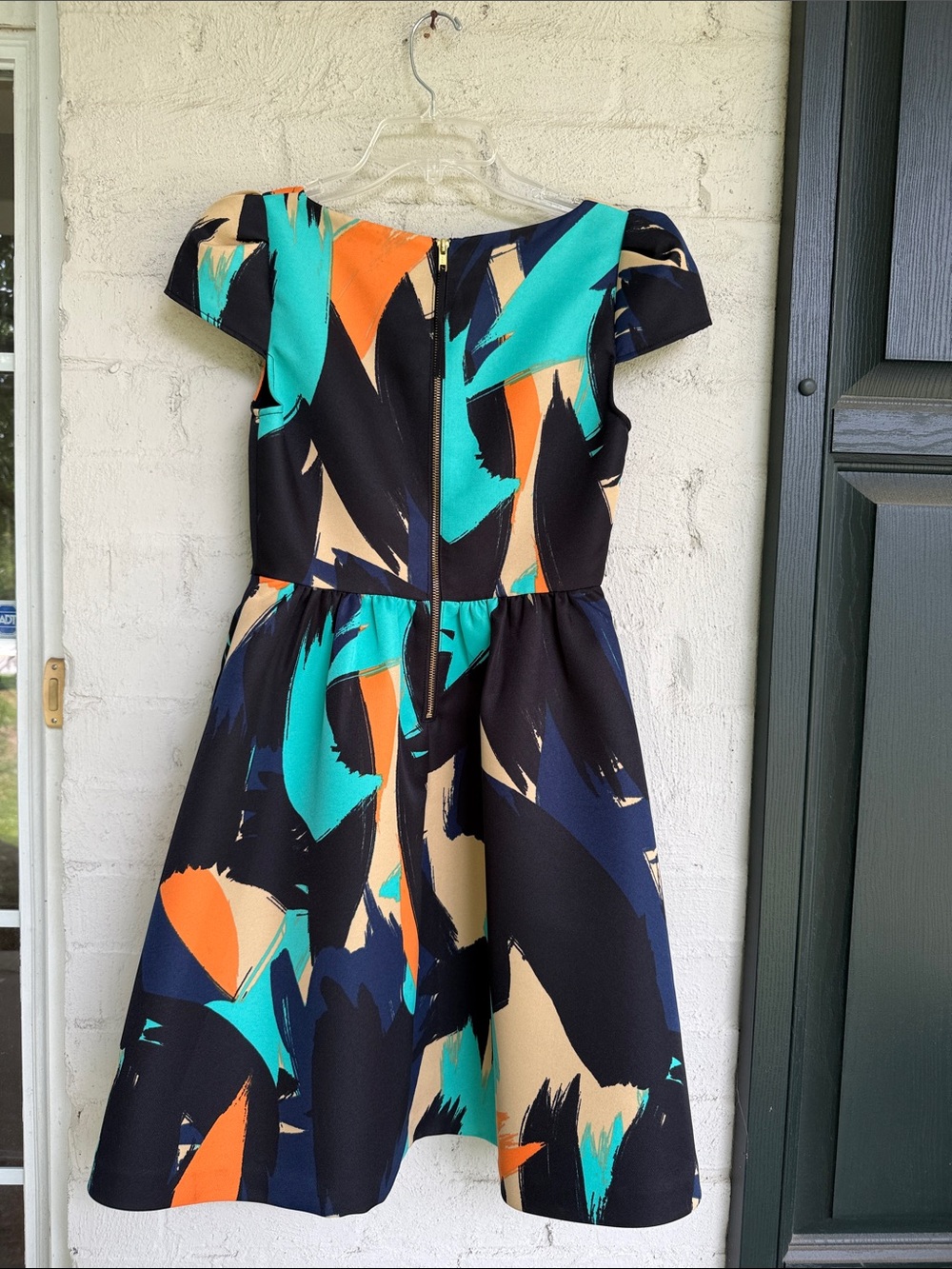 Anthropologie Moulinette Soeurs Pinion Cap Sleeve Fit & Flare Dress Size 2 - Picture 8 of 13